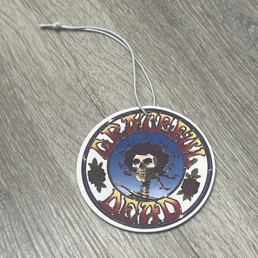 The Grateful Dead Band Rock & Roll Bertha Skulls Roses Logo Air Freshener NEW